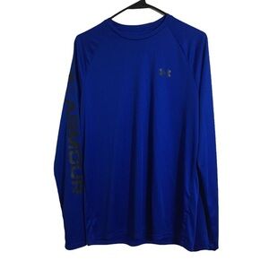Under Armour Mens Blue Long Sleeve Active Top. Sz Medium